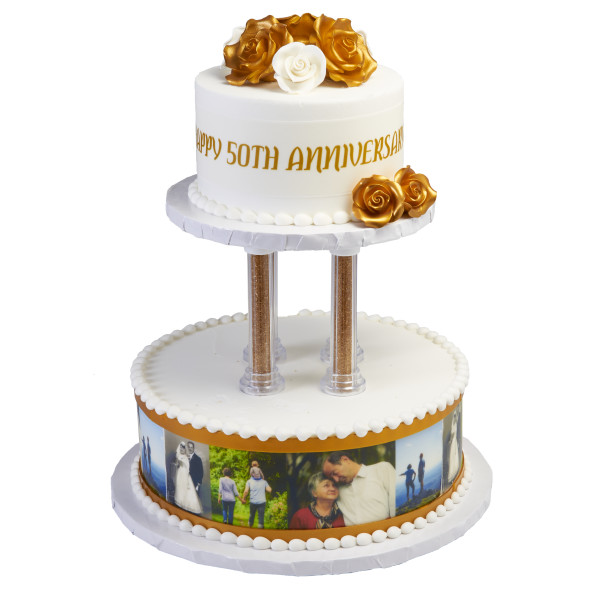 Separated 2-Tier Round 6" & 10" Cake Structure Set