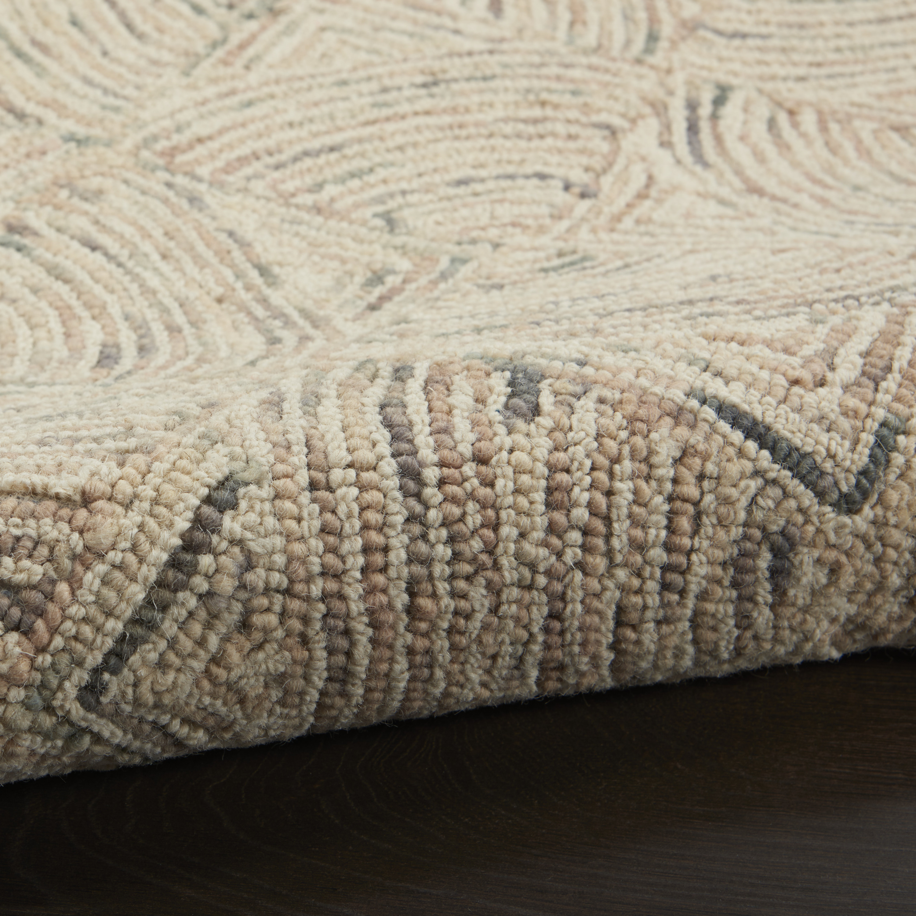 Nourison Interlock 2'3" x 7'6" Ivory Multicolor Modern Indoor Rug