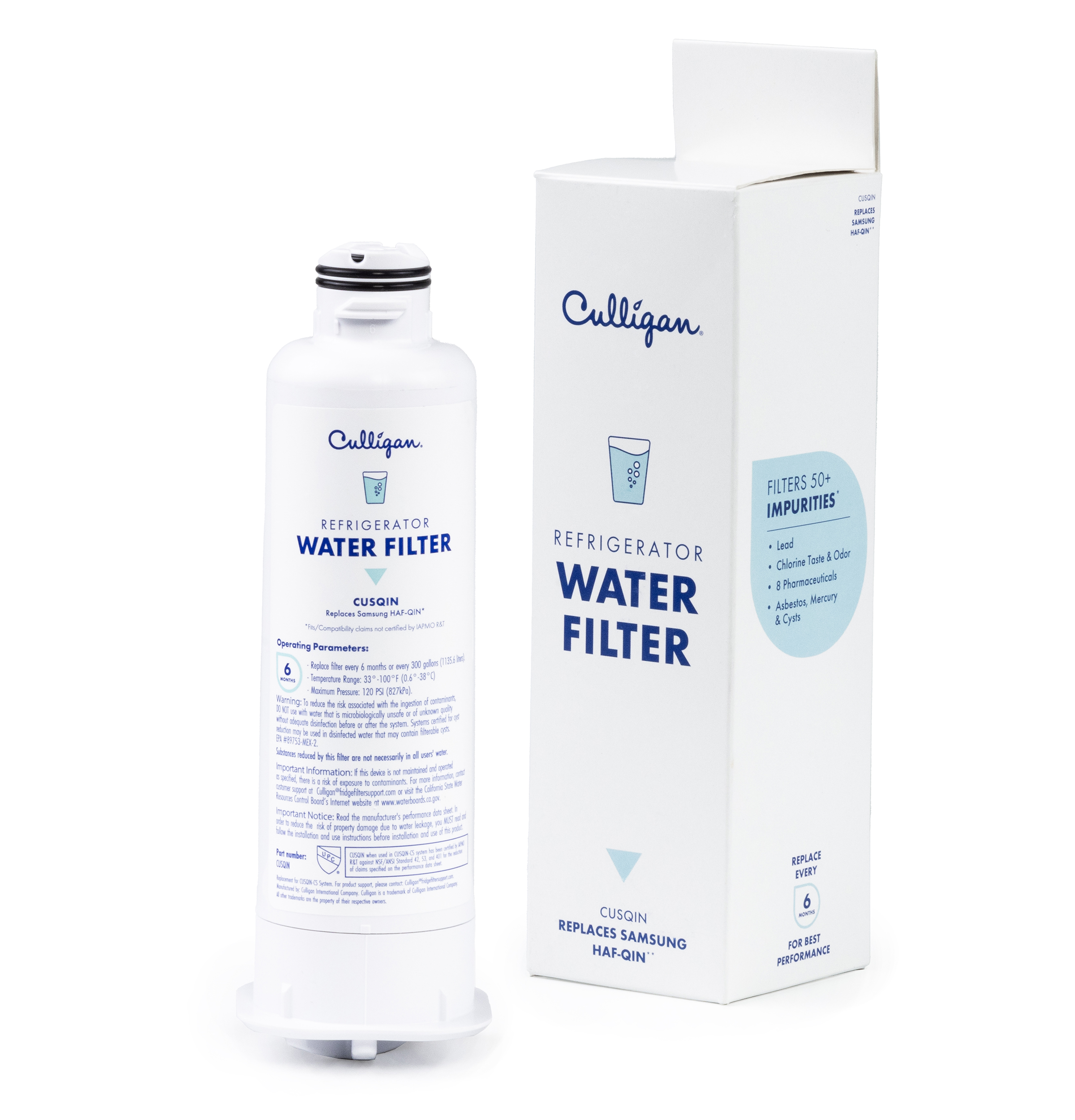 Culligan CUSQIN Replaces Samsung (HAF-QIN) Water Filter &mdash; Model #: CUSQIN