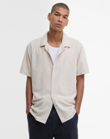 Rothbury Towelling Short-Sleeved Shirt Oatmeal