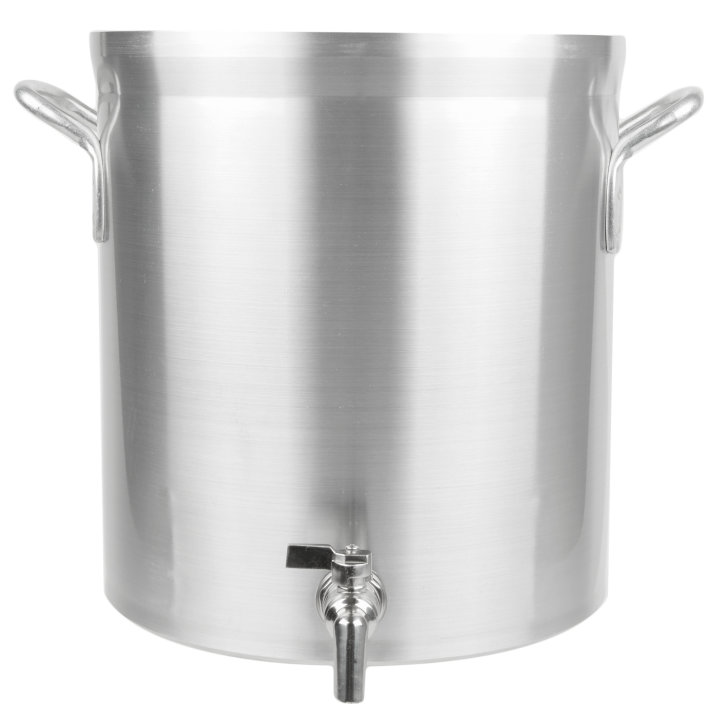 32-quart Wear-Ever® Classic Select™ heavy-duty aluminum stockpot with faucet