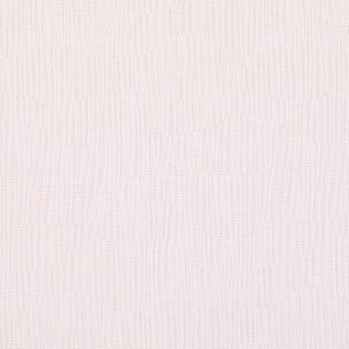 Pale pink woven fabric covering the surface, showing fine vertical striations and subtle weave; lying flat and static; close-up, evenly lit, minimalist.