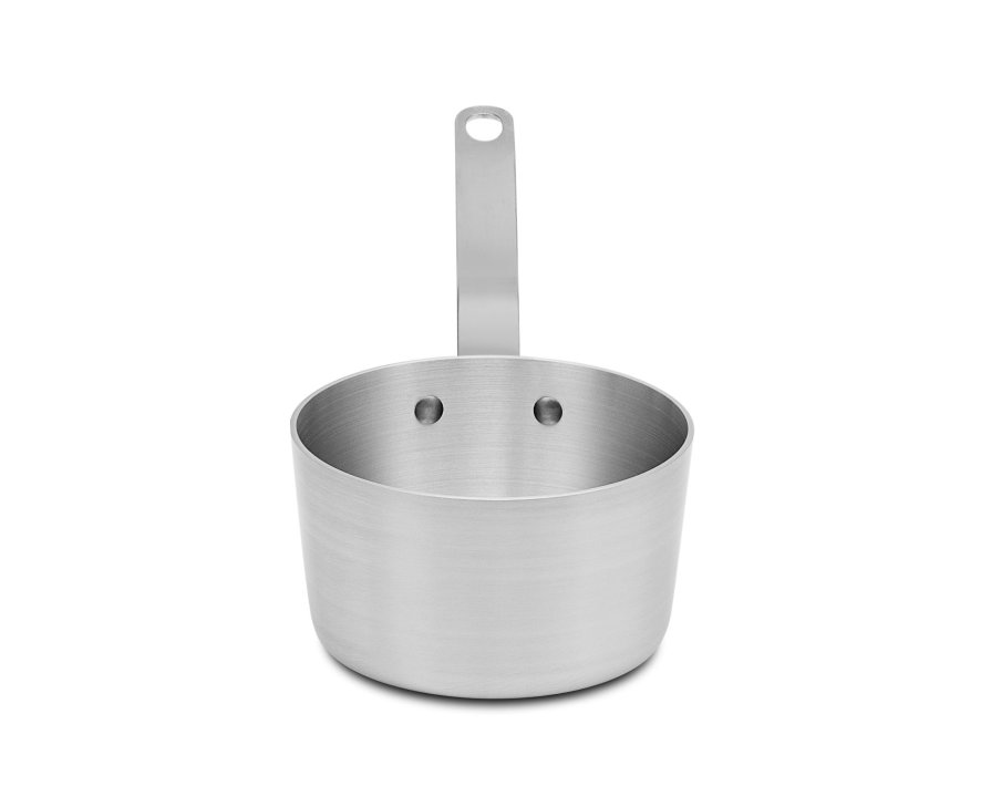 1 ½-quart Wear-Ever® tapered aluminum saucepan with natural finish and plated handle