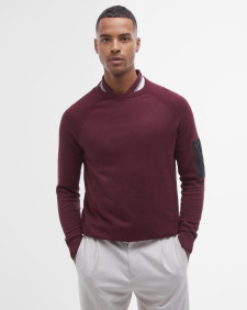 Blades Crew Neck Jumper Bordeaux