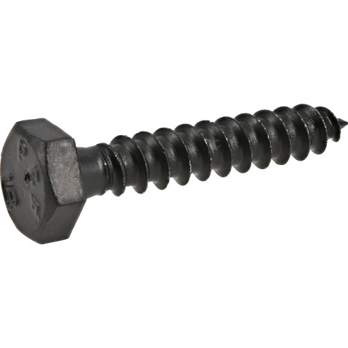 Black Coated Lag Screws 1/4