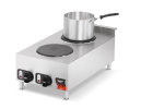 208- to 240-volt two-burner countertop electric hot plate