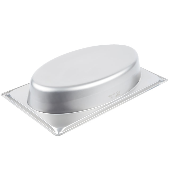 Full-size 4-inch-deep Super Pan® stainless steel super shape oval wild pan