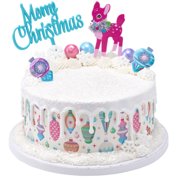 Merry Christmas Deer Vertical Layon