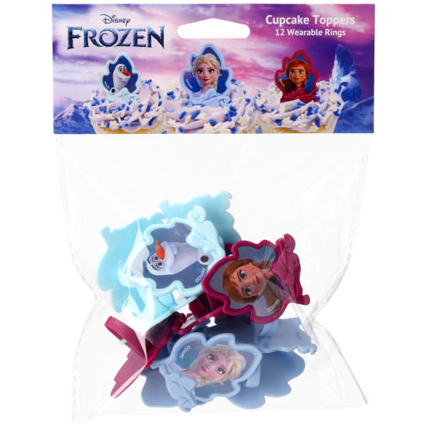Disney Frozen Anna, Elsa and Olaf Retail Cupcake Rings
