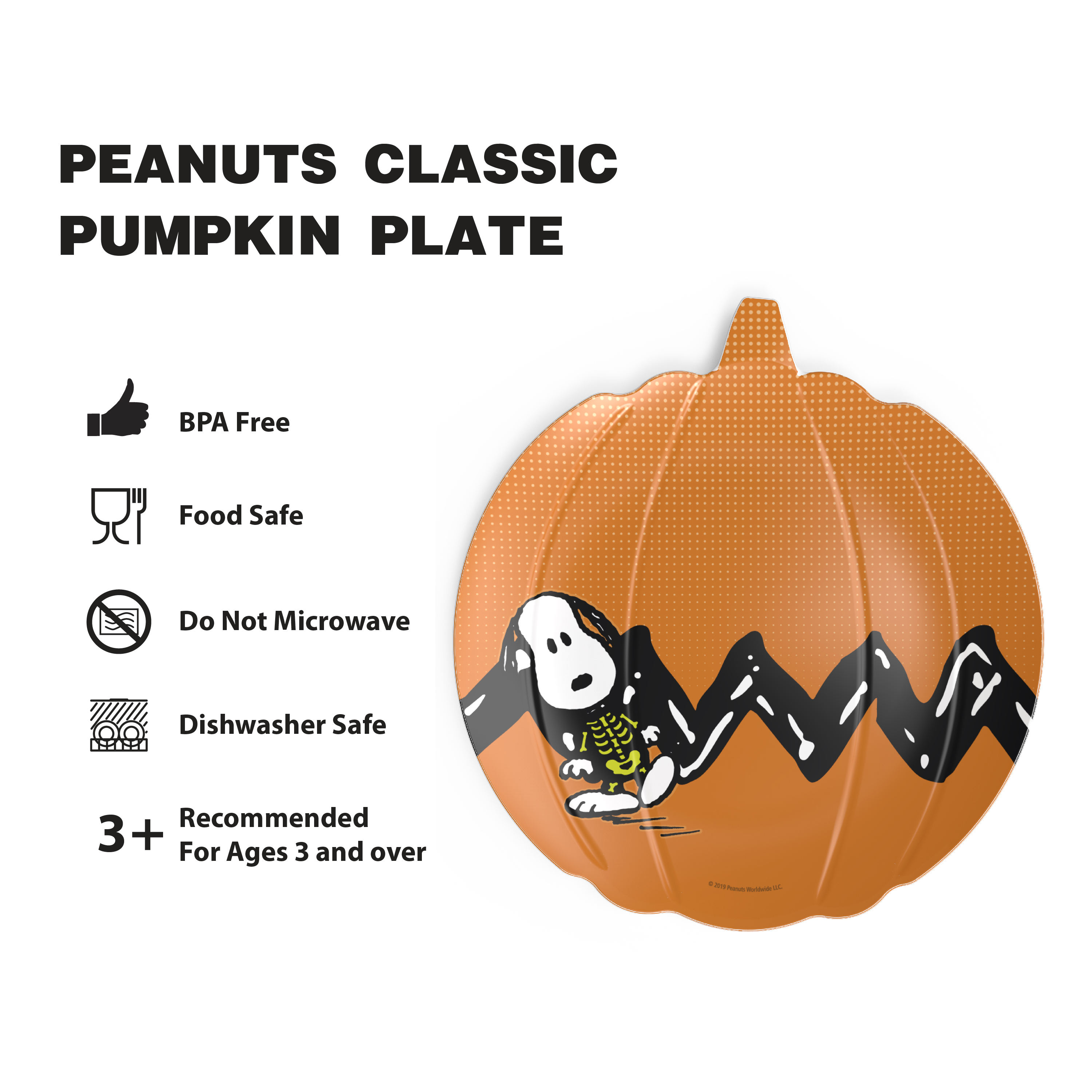 Peanuts Kid’s Mealtime Set, The Great Pumpkin, 3-piece set slideshow image 6 Peanuts Kid’s Mealtime Set, The Great Pumpkin, 3-piece set slideshow image 6