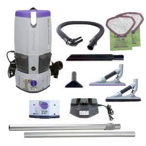 ProTeam, GoFree Flex Pro II w/ ProBlade Hard Surface & Carpet Tool Kit, 14", Backpack Vacuum