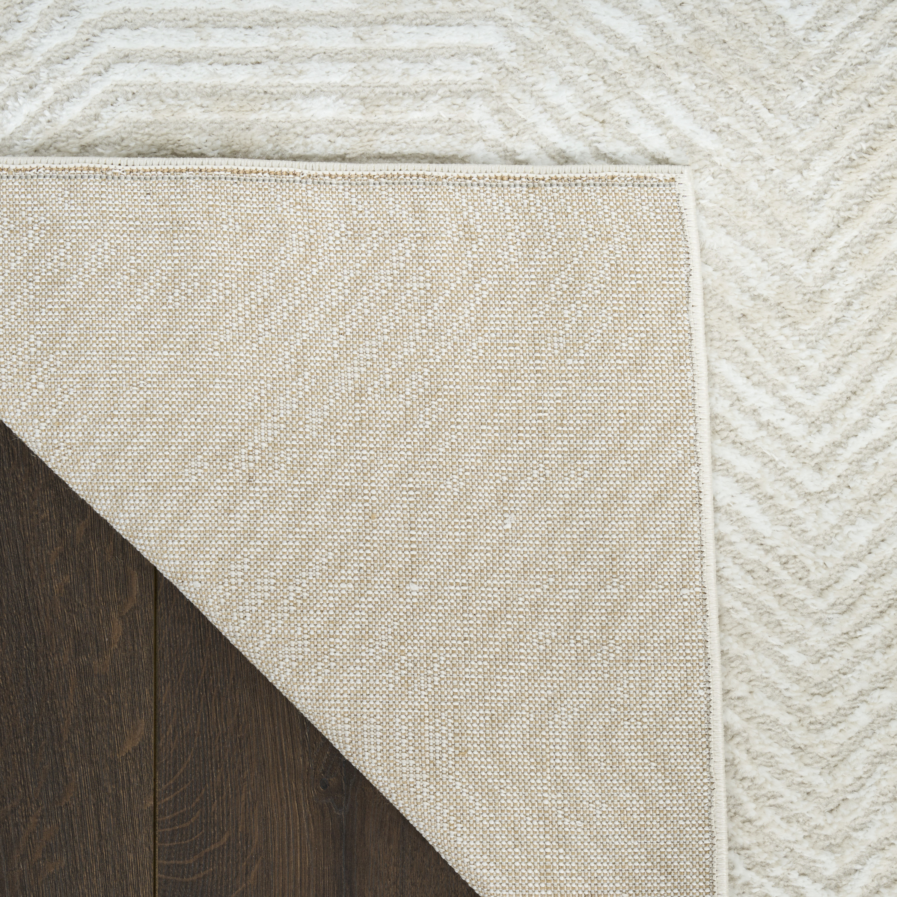Nourison Dekor 4' x 6' Ivory Beige Modern Indoor Rug