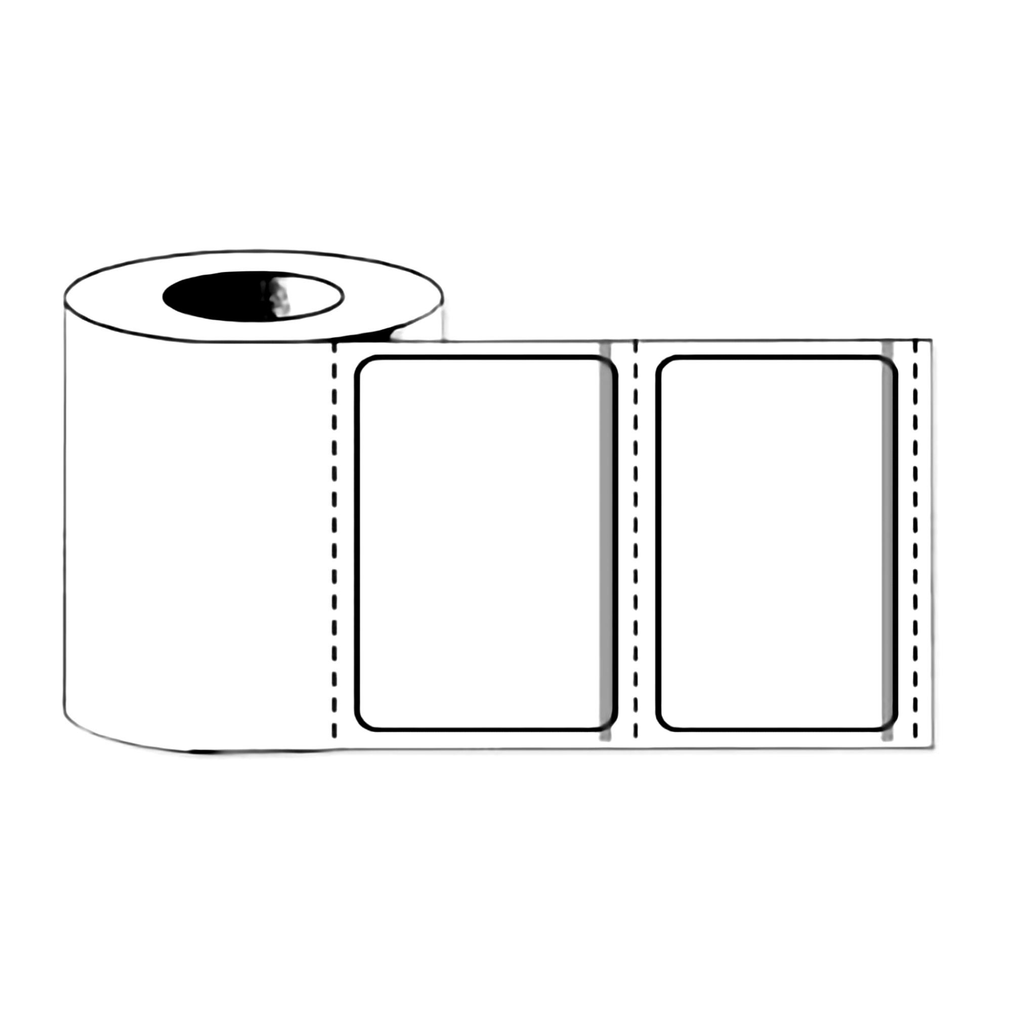 PDC Healthcare LABEL, PAPER THERMAL PERM WHT 2"X1 1/4" (280/RL 36RL/CS)