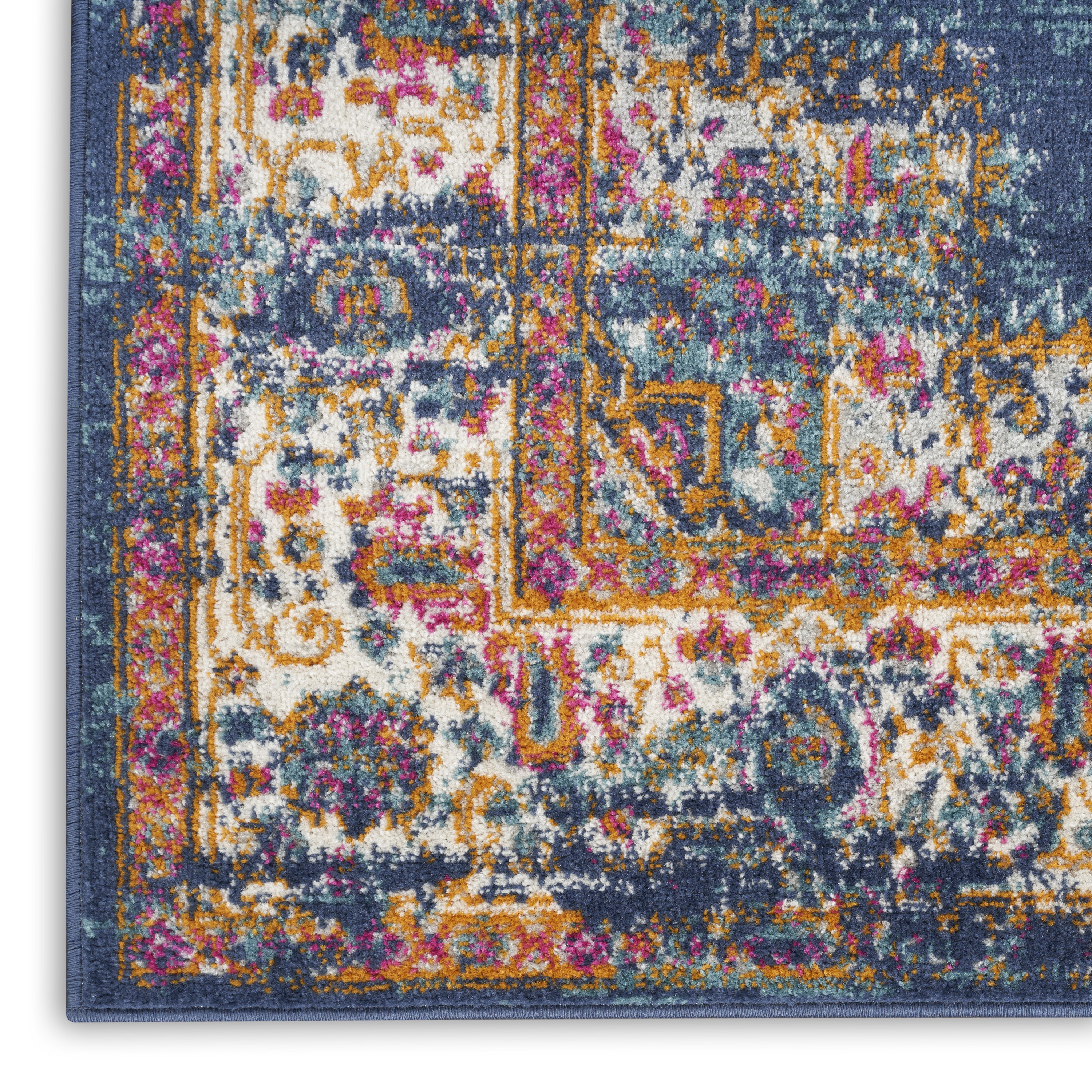 Nourison Passion 5'3" x 7'3" Navy Vintage Indoor Rug
