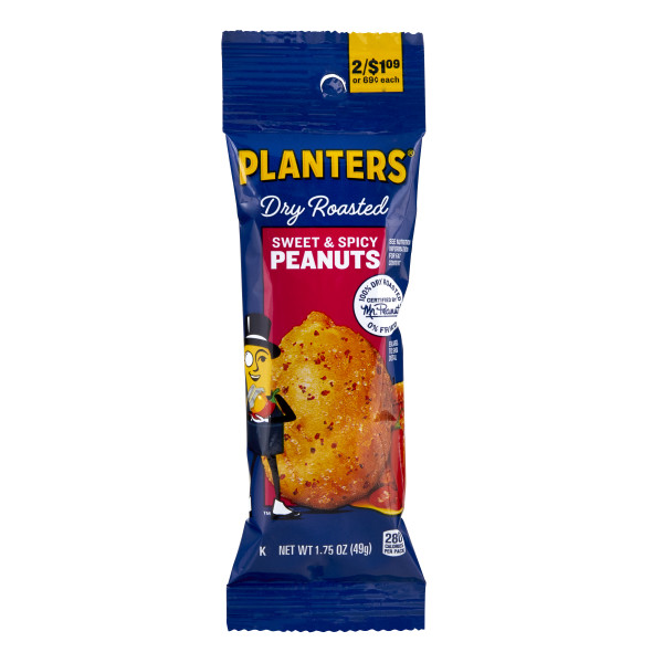 PLANTERS(r) Sweet & Spicy Peanut 6/18/1.75oz . C1CB - Front Center Inner Pack (Hi Res)