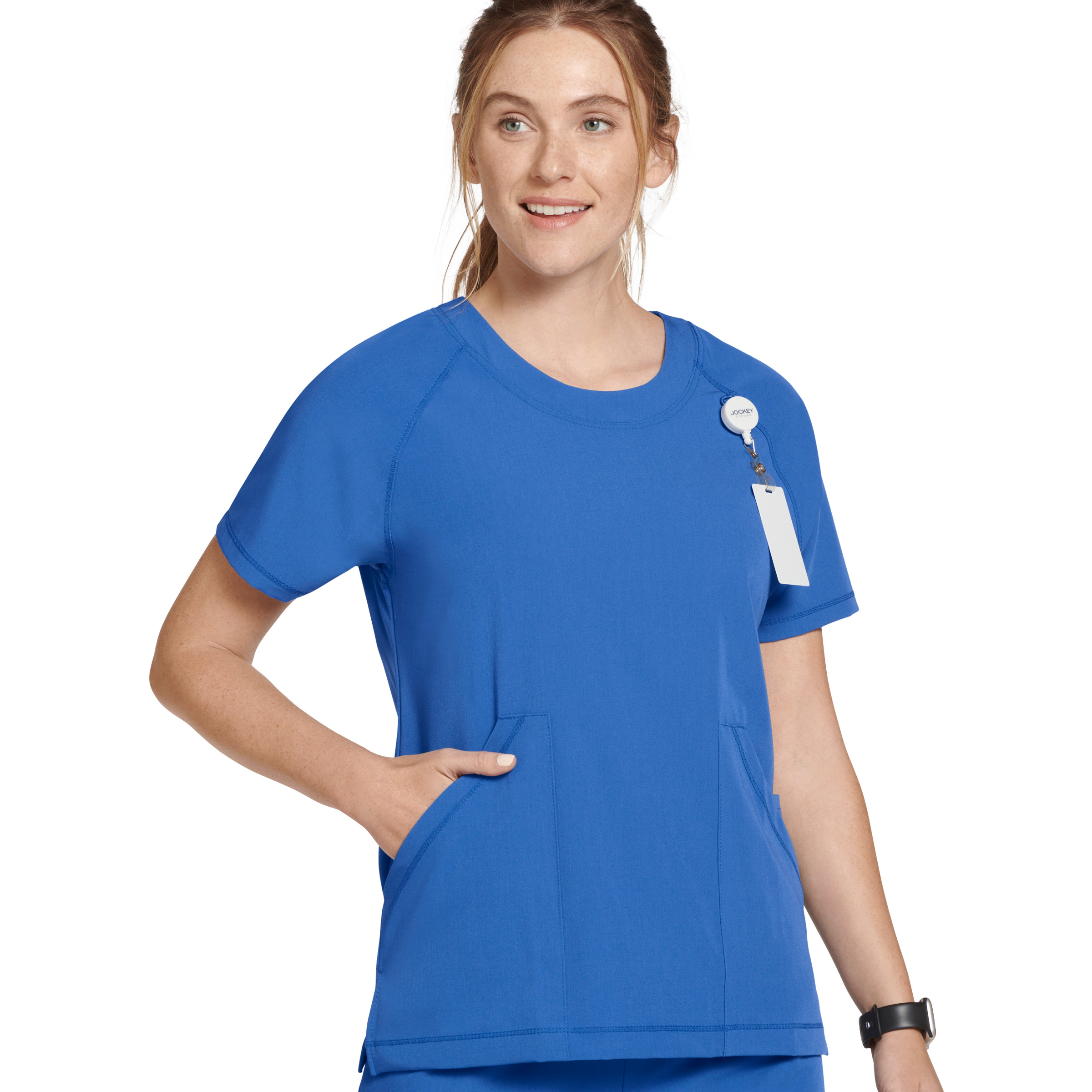 Jockey Women's Comfort Crew Scrub Top - Picture 23 of 29