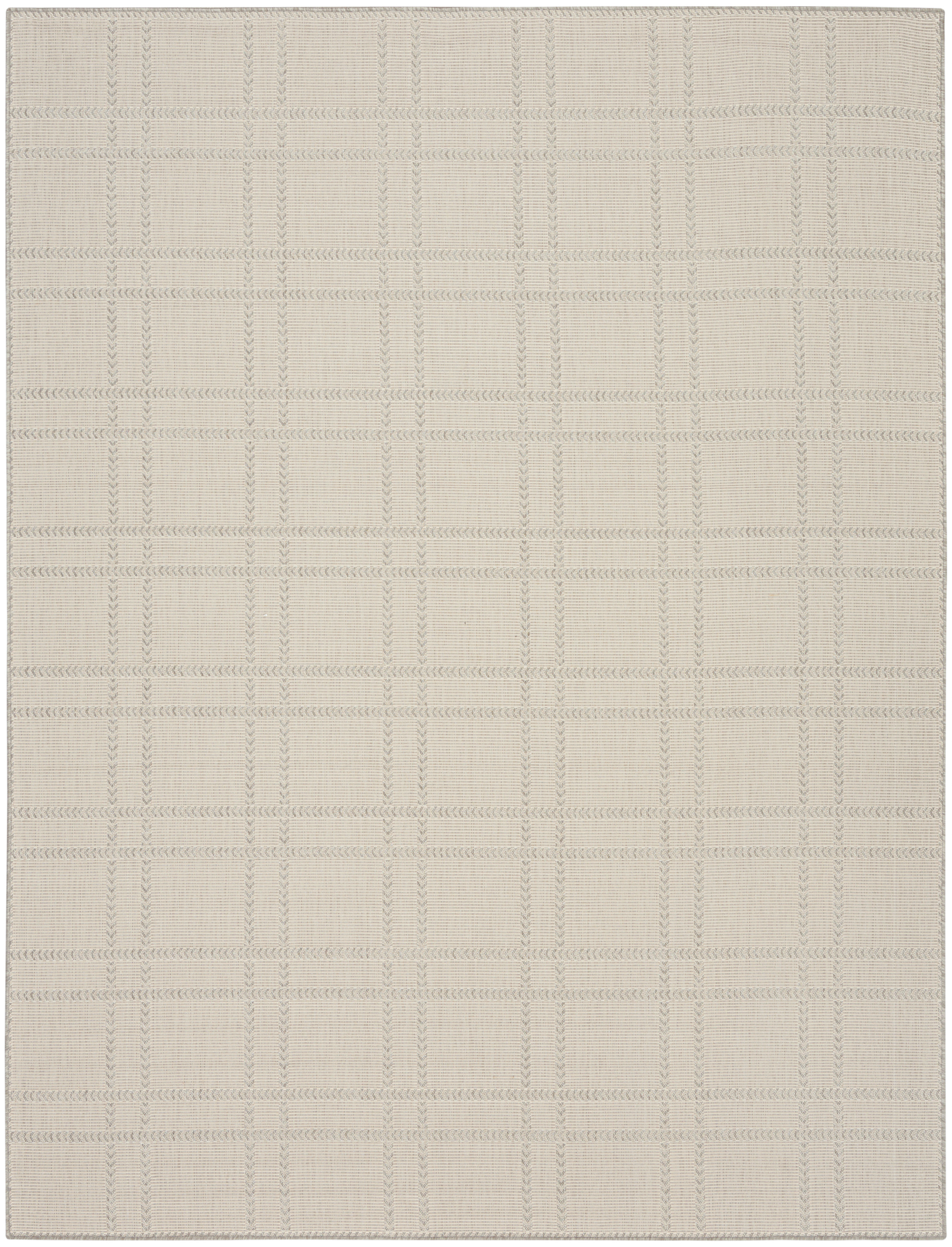 Nourison Horizon Indoor/Outdoor 10' x 14' Grey Modern Rug