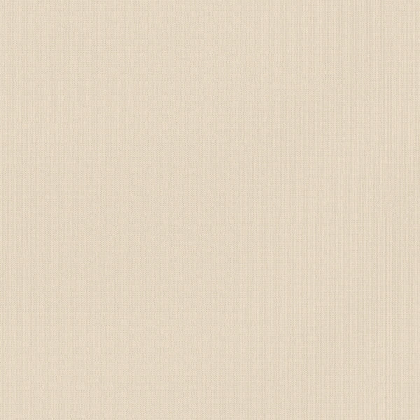 Beige fabric swatch lies flat, showing a subtle woven crosshatch texture; evenly lit on a neutral surface with faint tonal variations and tiny thread specks.