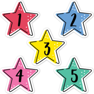 Star Bright Calendar Days Top Classroom Decorating Accents, Pack of 35