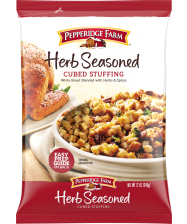 (12 ounces <strong>each</strong>) Pepperidge Farm® Herb Seasoned Cubed Stuffing