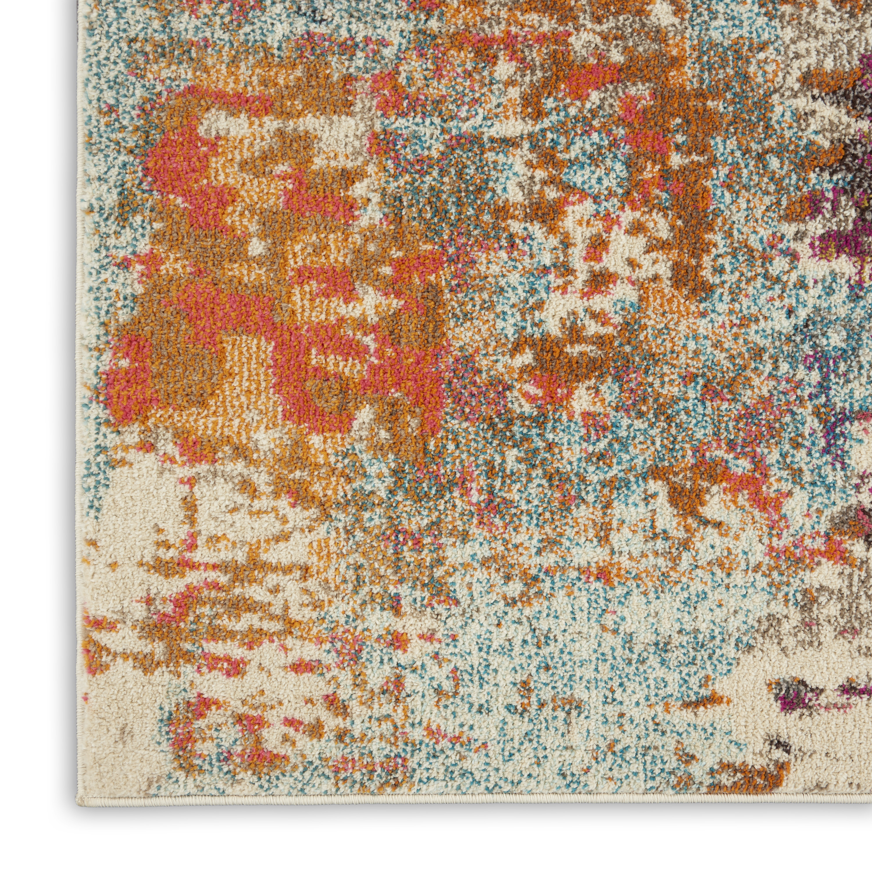 Nourison Celestial 6'7" x 9'7" Pink Multicolor Modern & Contemporary Indoor Rug