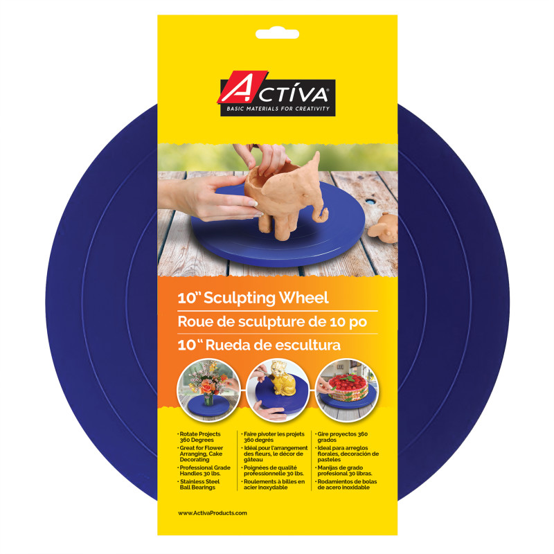 10 in Sculpting & Craft Wheel and Clay Tool Set