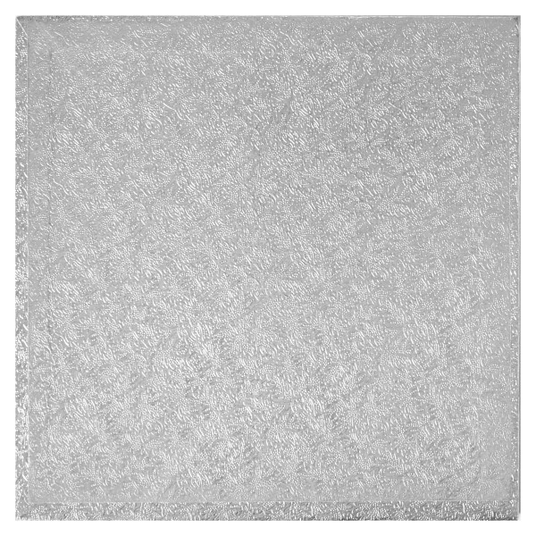 8" Square Silver Foil Cake Board