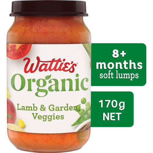  Wattie's® Organic Lamb & Garden Veggies 170g 8+ months 
