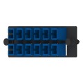 Fiber Optic Adapter Panel, Singlemode (OS1/2), (12) SC Simplex Adapters for 12-Strand Fiber