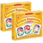 Carson Dellosa Education What Happens Next? Picture Sequencing Puzzle Game, Grade PK-K, Pack of 2 CD-3115-2