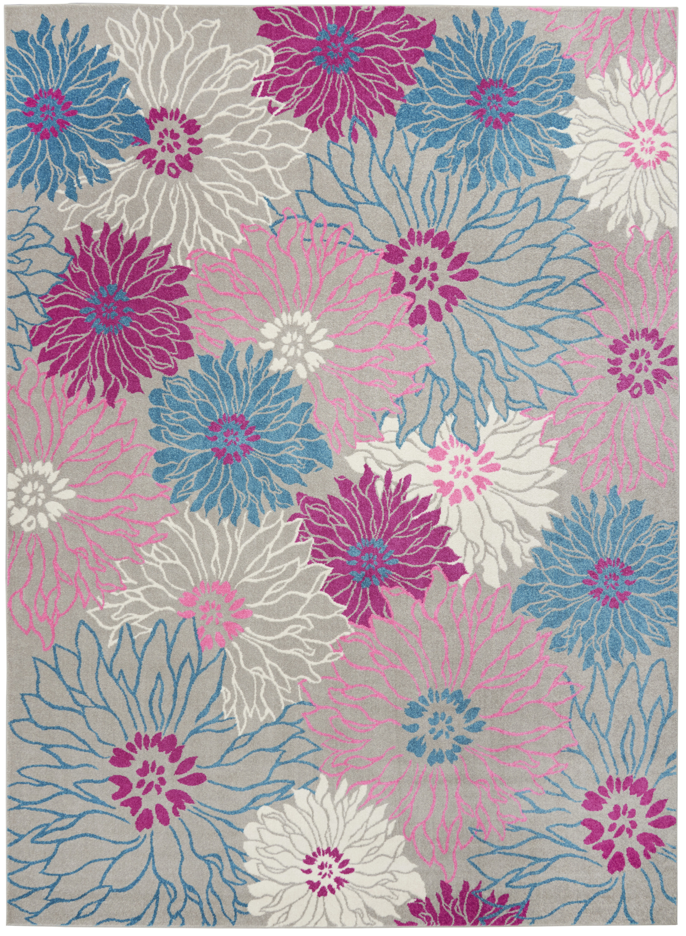 Nourison Passion 9' x 12' Grey Contemporary Indoor Rug