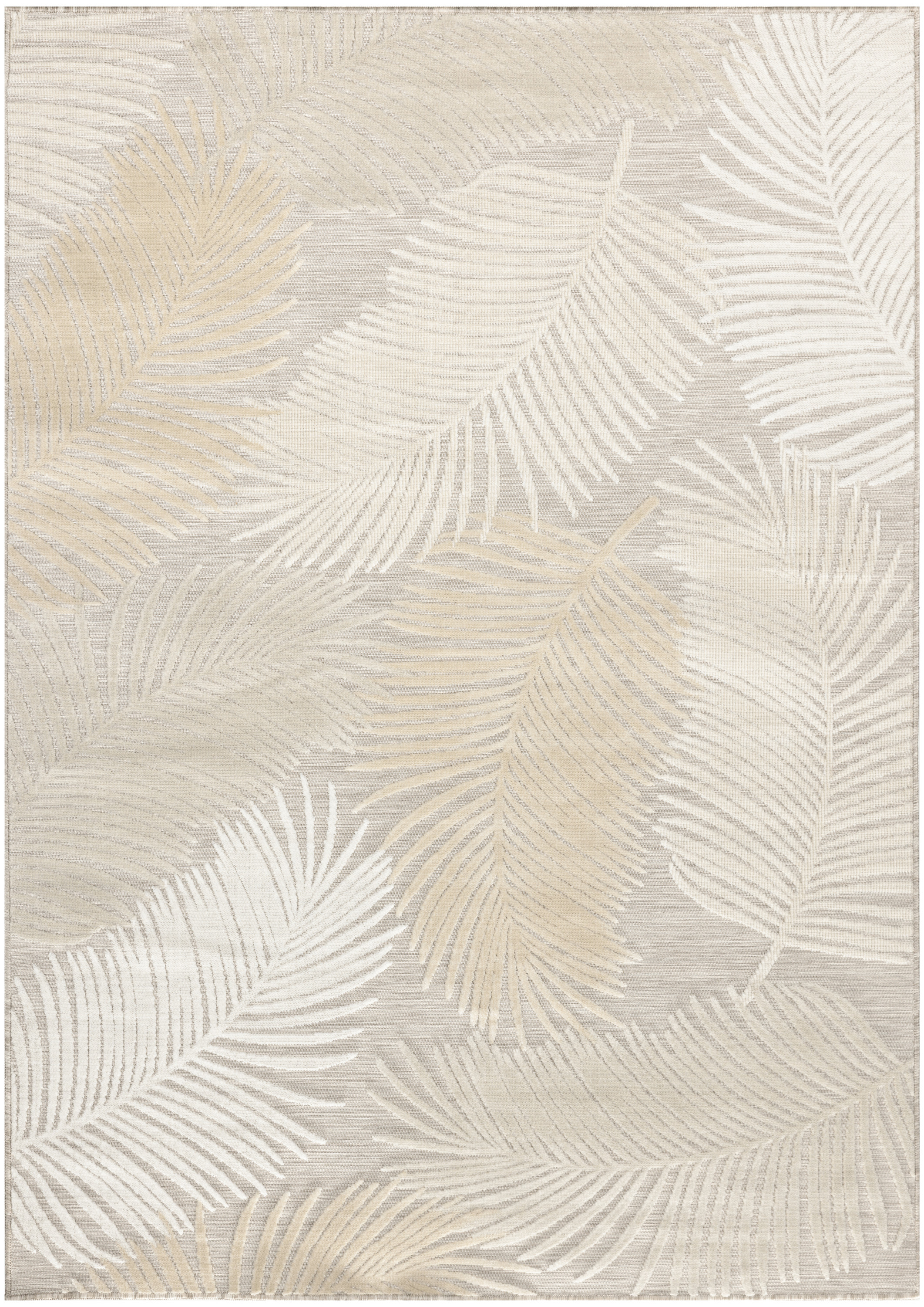 Nourison Suncoast 5'3" x 7'3" Beige Tropical Rug