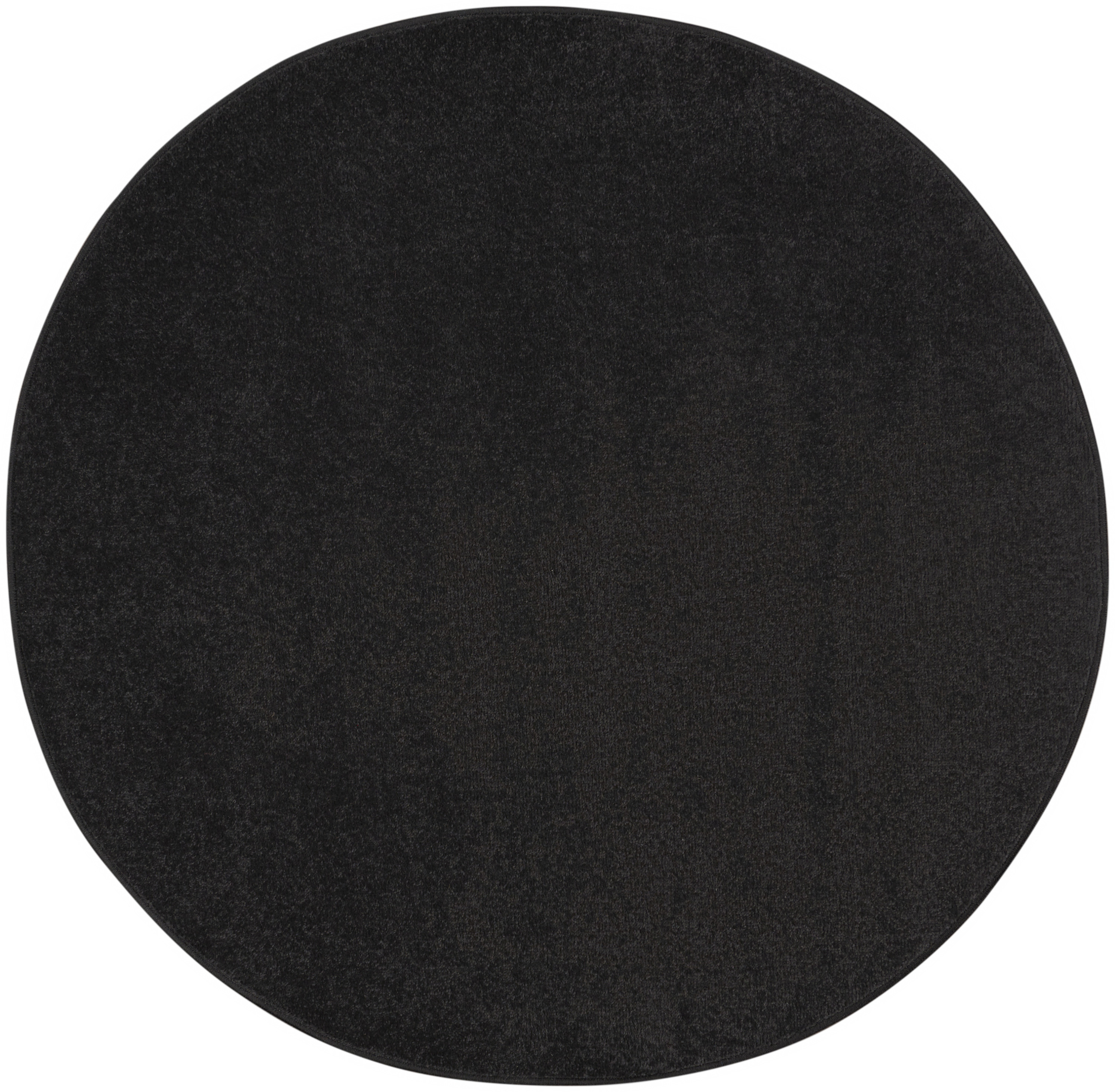 Nourison Nourison Essentials 4' x Round Black Outdoor Rug
