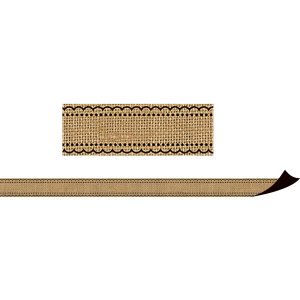 Burlap Design Magnetic Border