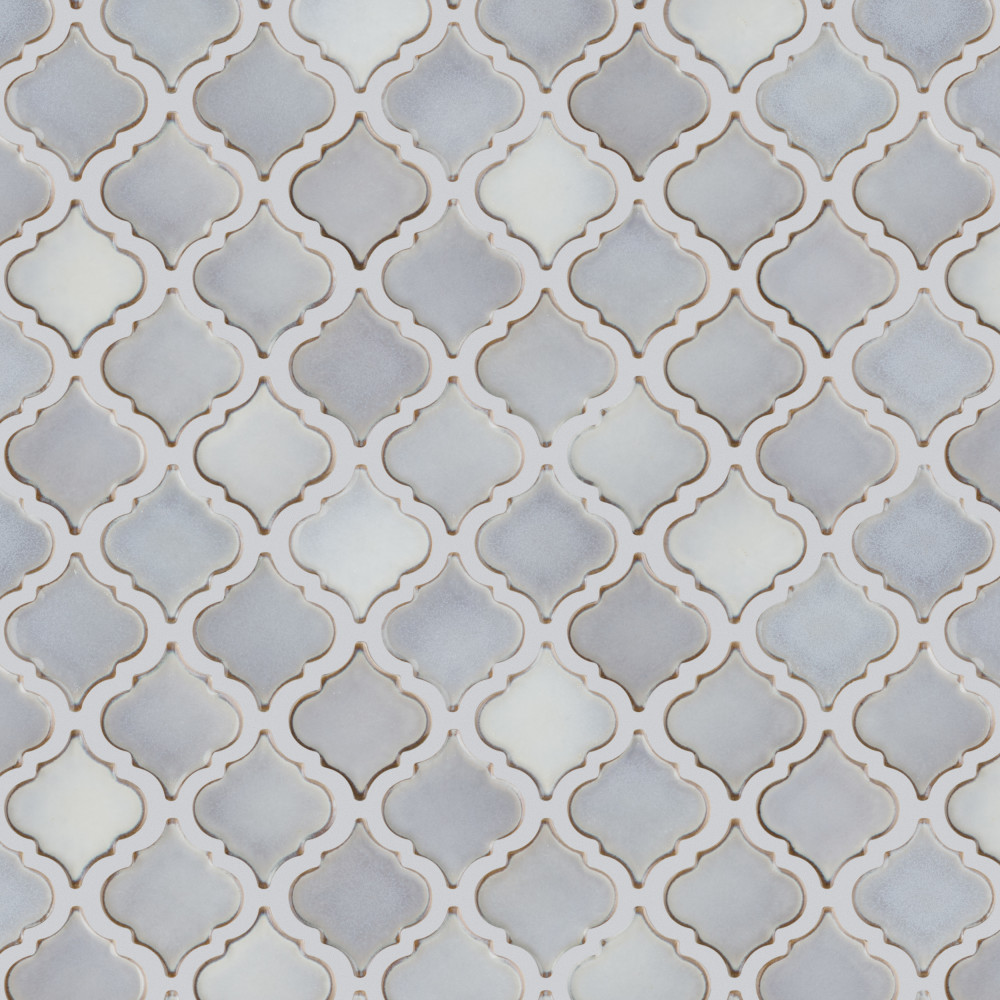 Hudson Tangier Grey Eye 12-3/8 in. x 12-3/8 in. Porcelain Mosaic Tile