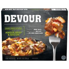 DEVOUR Loaded Cheesy Potatoes with Angus Beef & Smoked Bacon, 9 oz Box