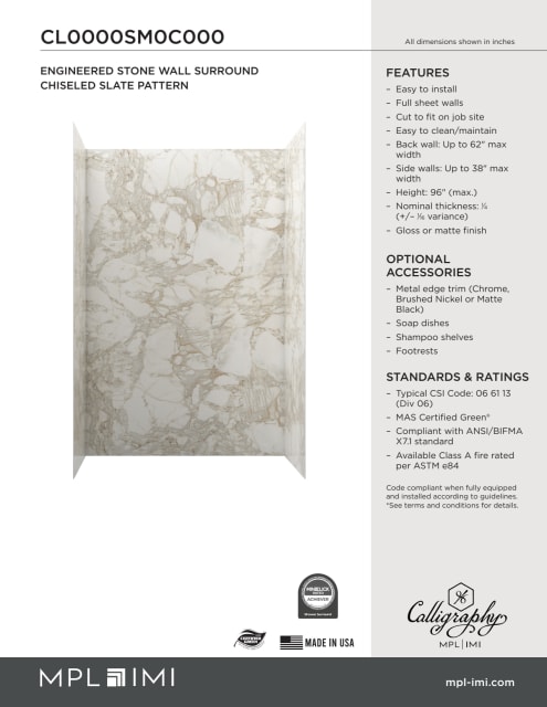 Technical Drawing — Mpl Imi Calligraphy Cs Cl0000sm0c000