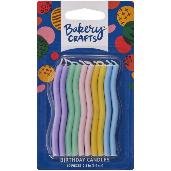 Pastel Wave Shaped Candles
