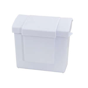 Hospeco, All in One Menstrual Care Waste Receptacle, with Removable Rigid Liner, White Plastic