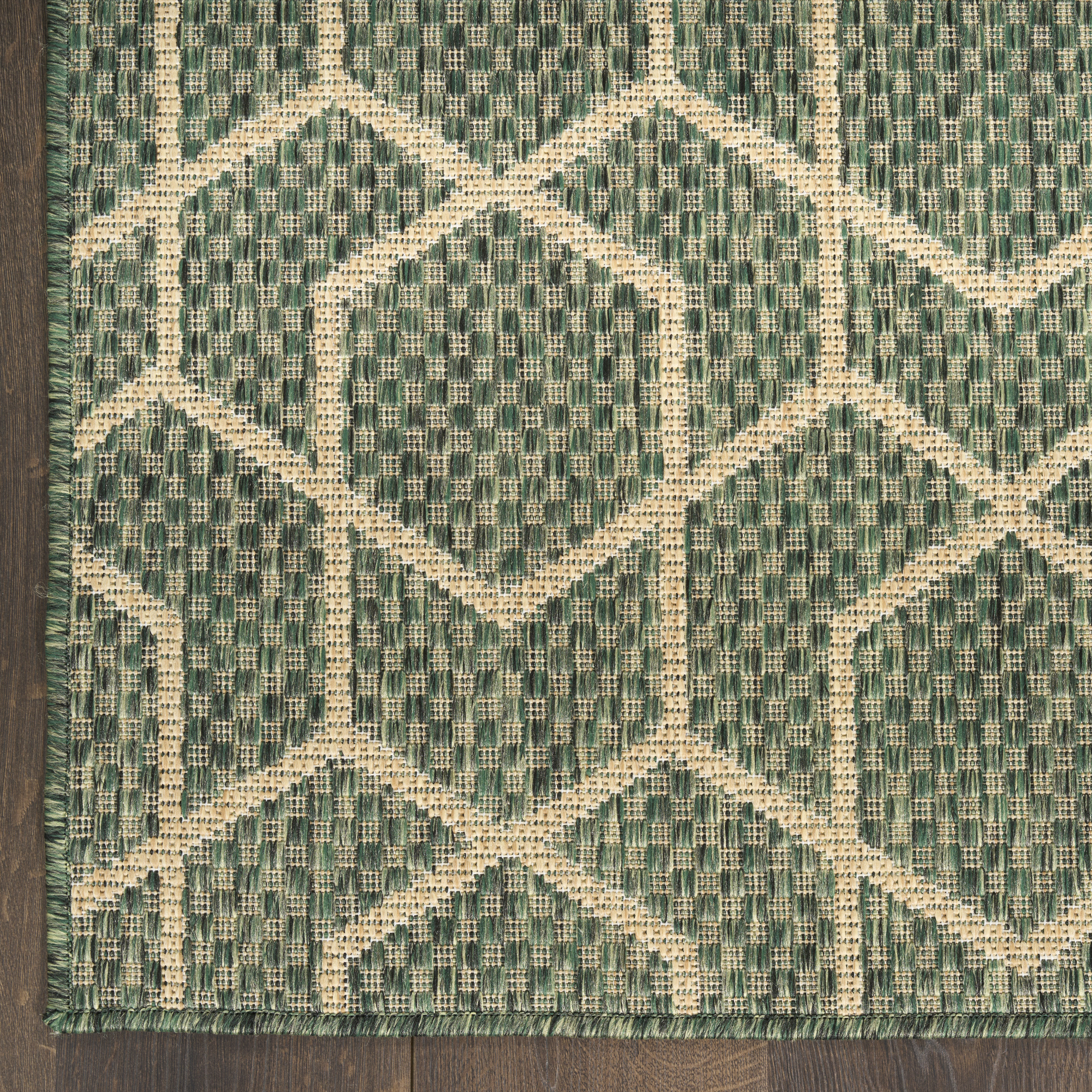 Nourison Horizon Indoor/Outdoor 8' x 10' Green Modern Rug