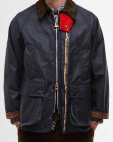 Paul Smith loves Barbour Oversized Bedale Waxed Jacket Night Sky