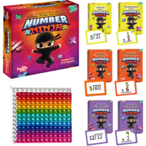 Number Ninja Game, Flash Cards & Fidget Mat