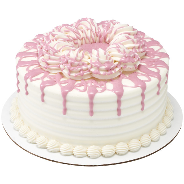 Strawberry Flavored Dessert Drizzle Cake Drip