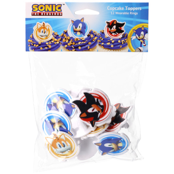 Sonic, Tails and Shadow Retail Cupcake Rings