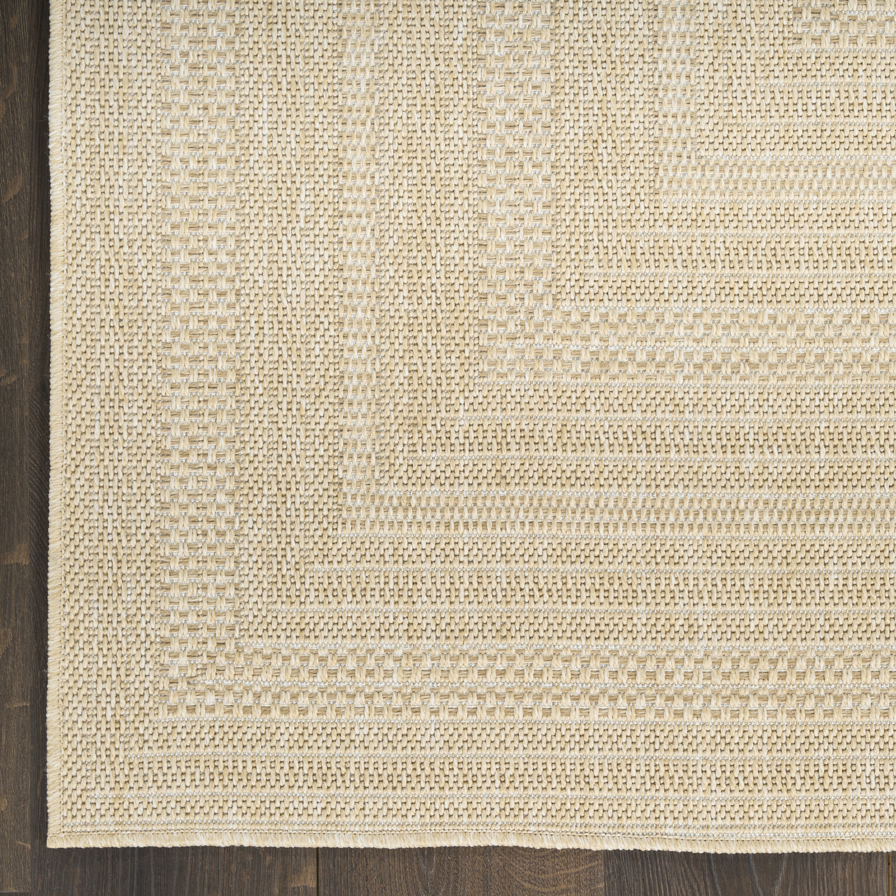 Nourison Tulum 2' x 6' Cream Outdoor Rug