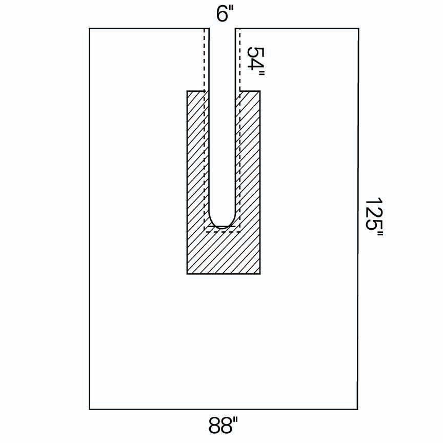 O&M Halyard Inc SHEET, U ORTHO LG W/SPLIT (11/CS)