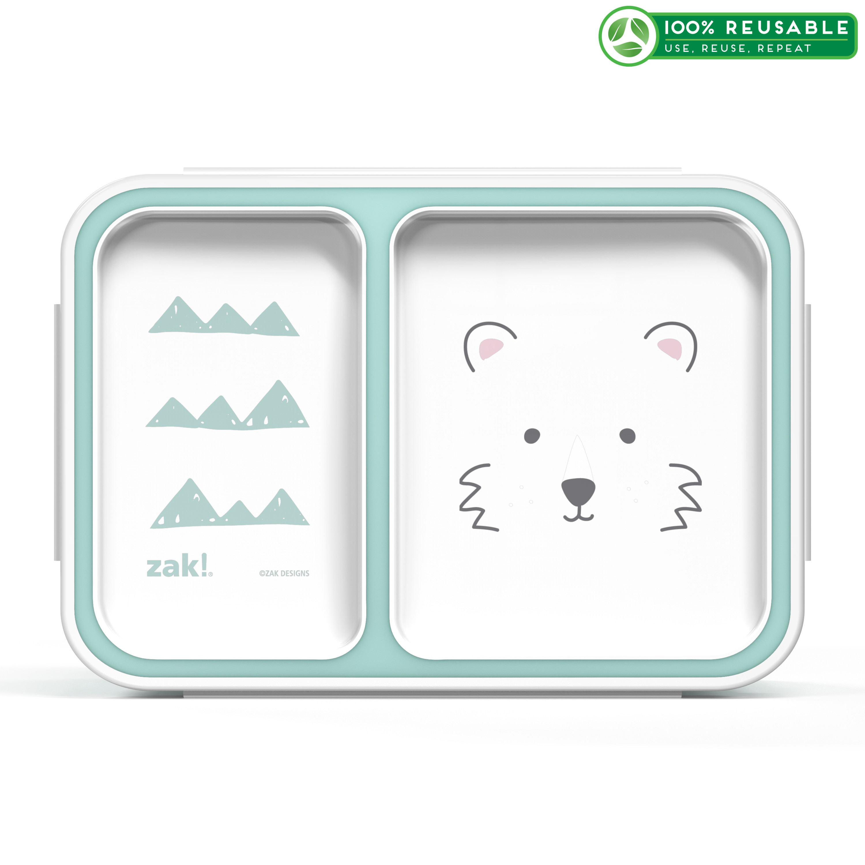 Soft Lines Dual-compartment Reusable Bento Box, Teddy Bears slideshow image 1 Soft Lines Dual-compartment Reusable Bento Box, Teddy Bears slideshow image 1