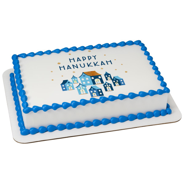 Happy Hanukkah PhotoCake® Edible Image®