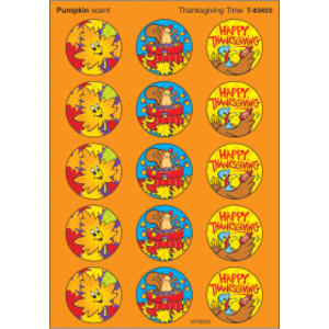 Pegatinas apestosas de Tiempo de Acción de Gracias/Calabaza®, 60 u.