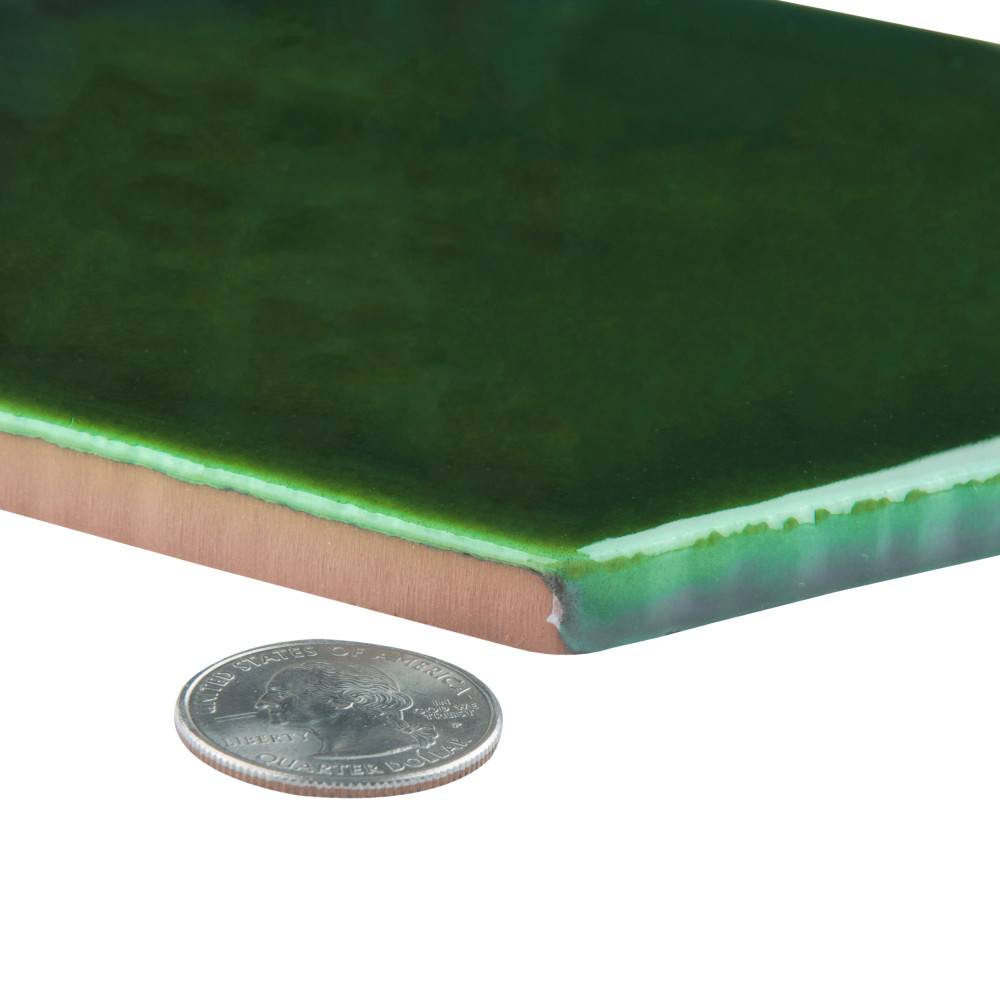 Viva Hex Antic Verde 5-7/8 in. x 6-3/4 in. Ceramic Wall Tile
